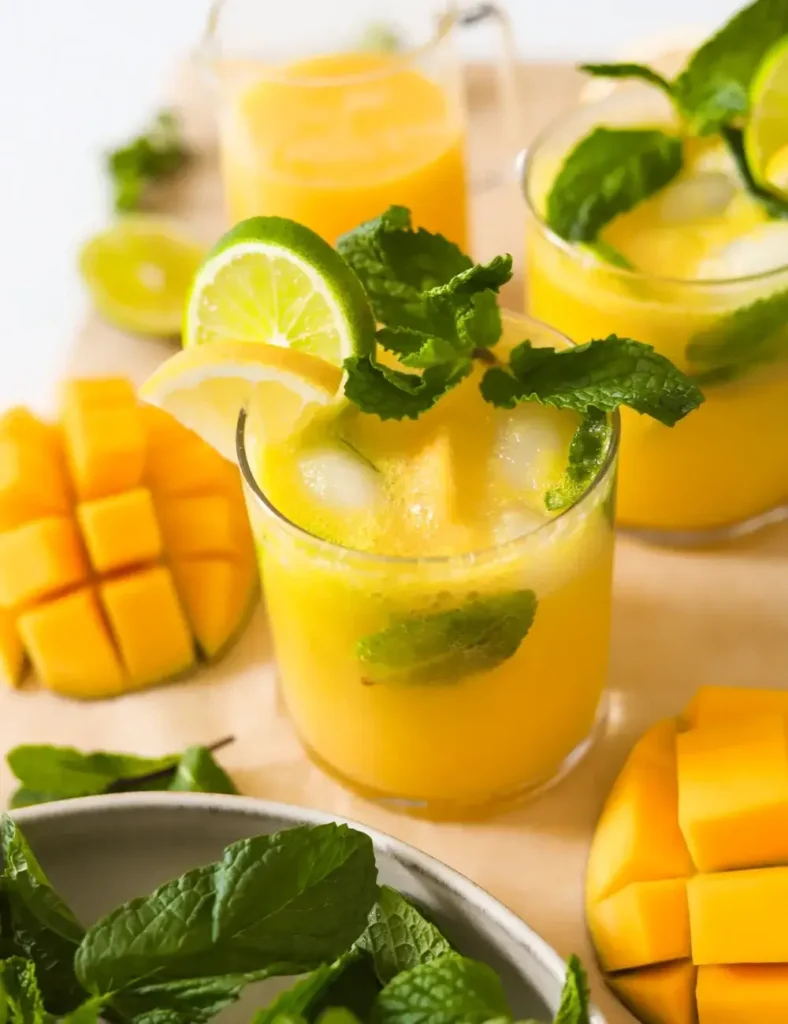 mango and mint mocktai
