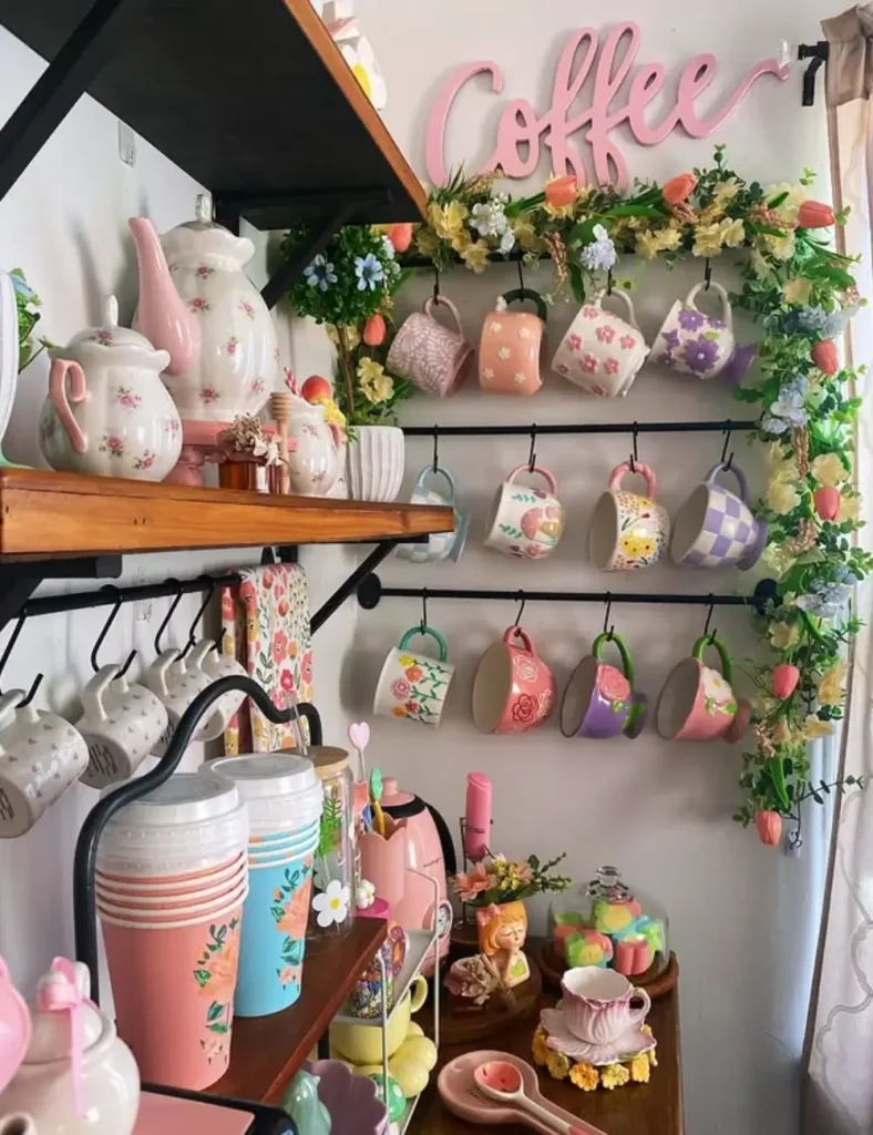 spring coffee station ideas