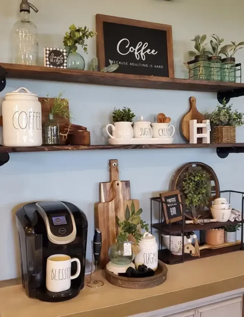 spring coffee station ideas