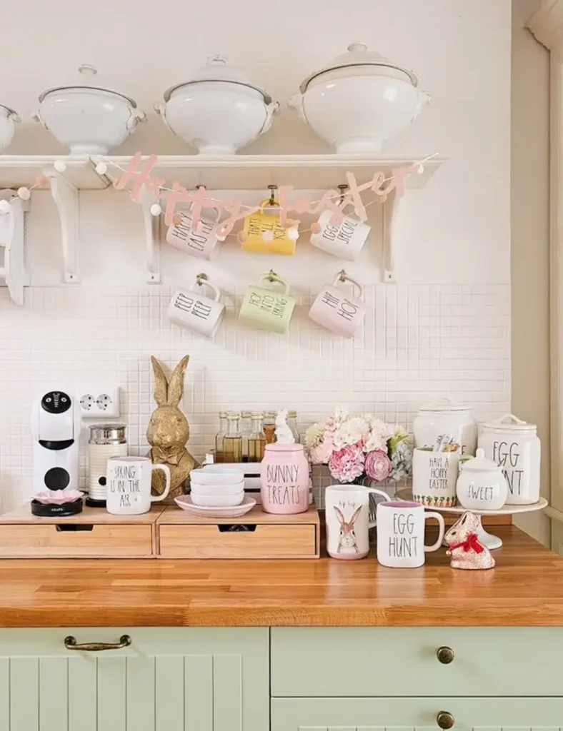 spring coffee station ideas