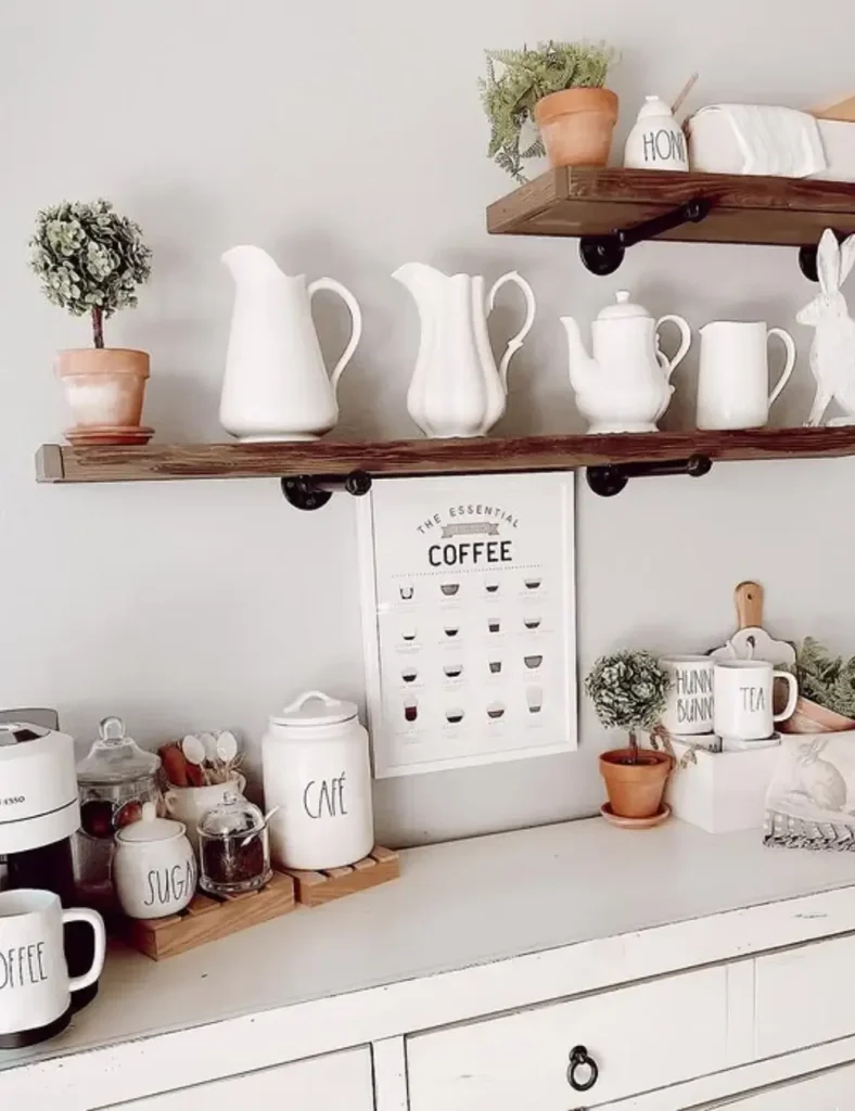 spring coffee station ideas