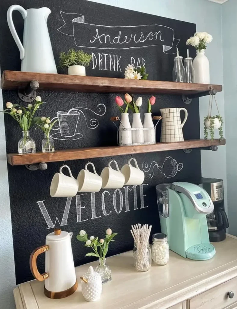 spring coffee station ideas