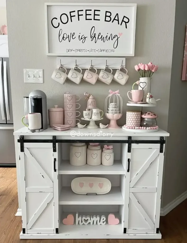 spring coffee station ideas