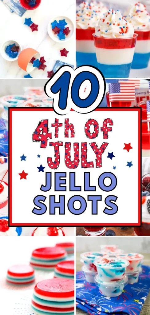 Fourth of july jello shots