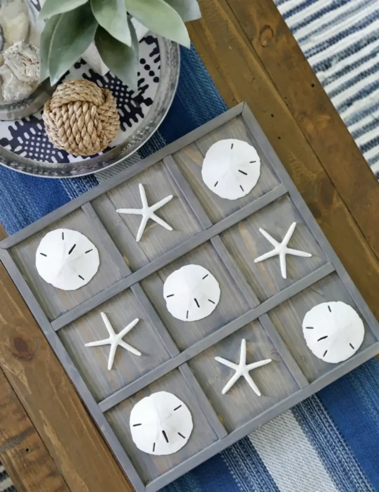 DIY Coastal Tic-Tac-Toe