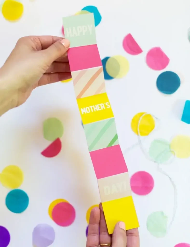 Colorful Mother's Day Accordion Card