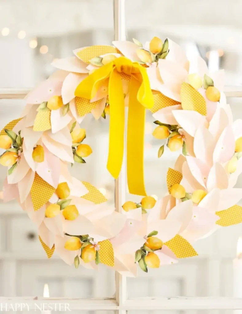 DIY Lemon Wreath