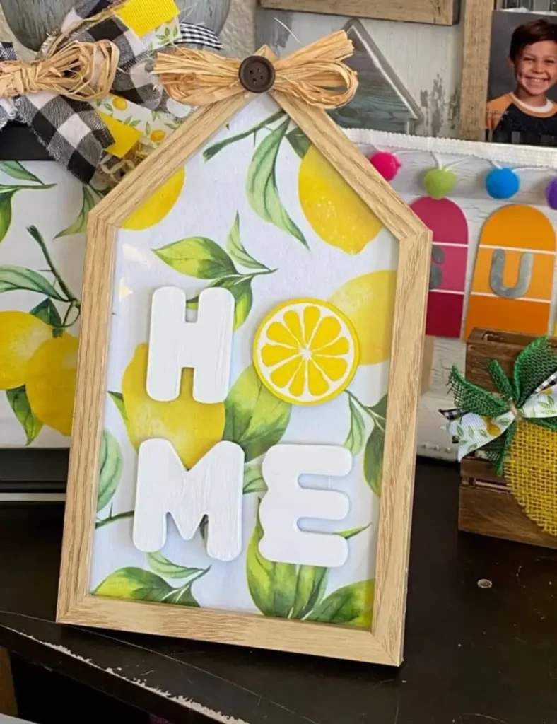 DIY Lemon frame