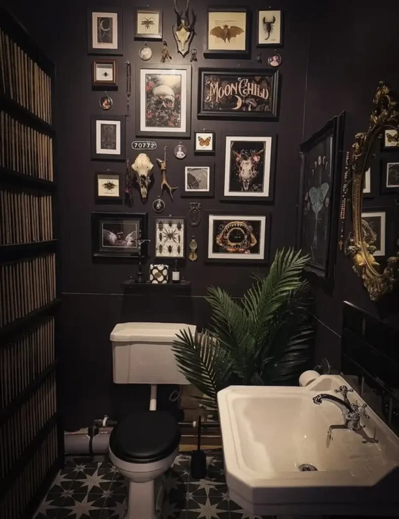 Dark academia Bathroom Wall Decor