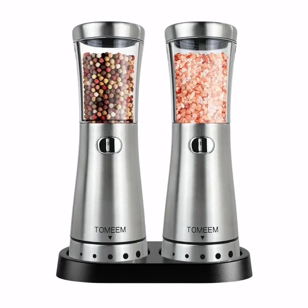 Electric Salt and Pepper Grinder Set