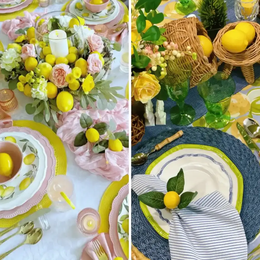 LEMON-THEMED TABLESCAPE IDEAS