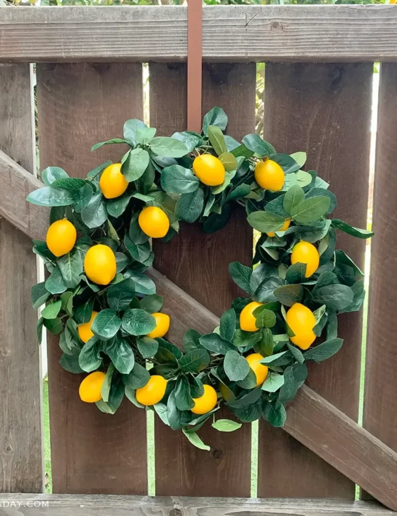 Lemon garland summer wreaths