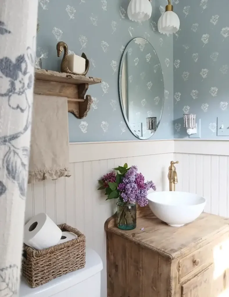 Match Your Wood Tones for a Bathroom That Feels Considered