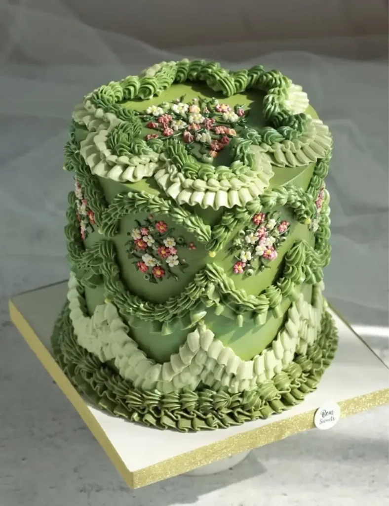 Matcha Maximalist Lambeth Cake