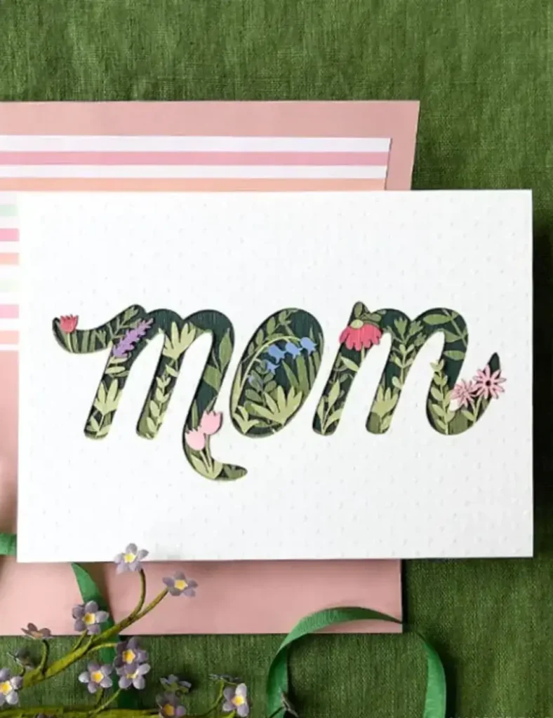 Papercut Card for Mother’s Day