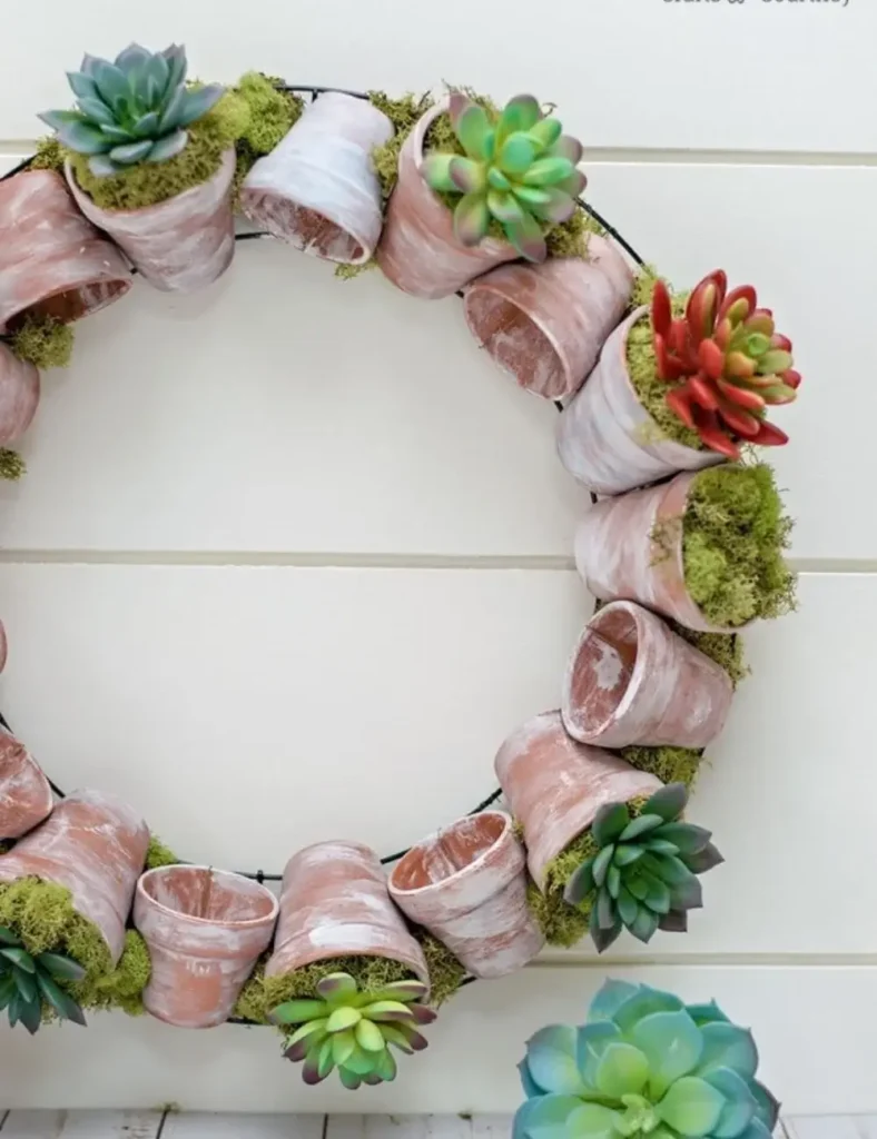 Potted Succulent Wreath