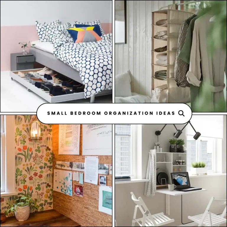 SMALL BEDROOM ORGANIZATION IDEAS