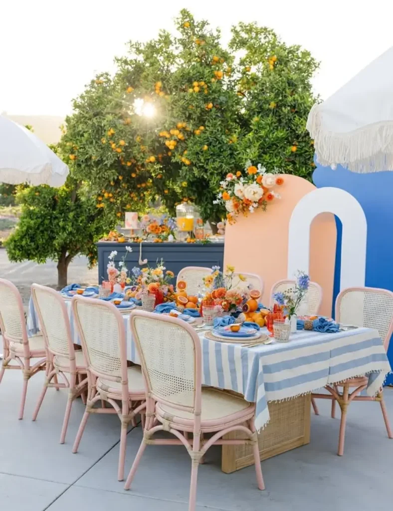 Set a Citrus Table with Soft Pastels