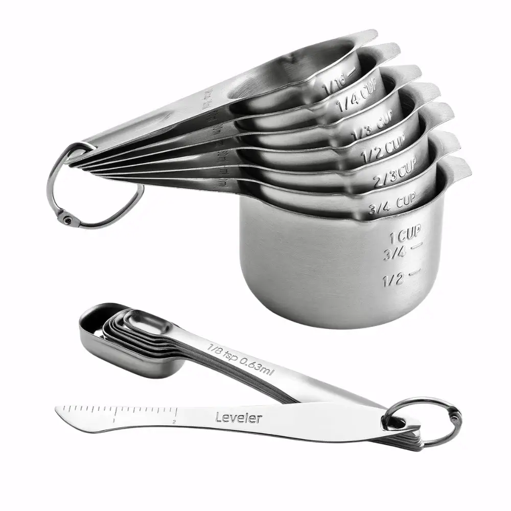 Stainless Steel Measuring Cups & Spoons. Best Amazon Kitchen Gadgets