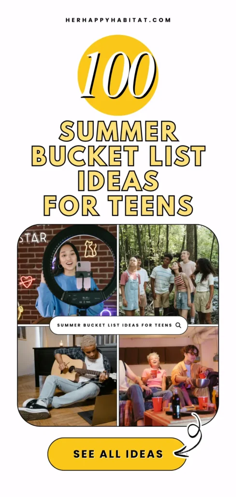 Summer Bucket List Ideas For Teens