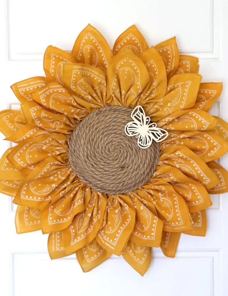 Sunflower Bandana Wreath