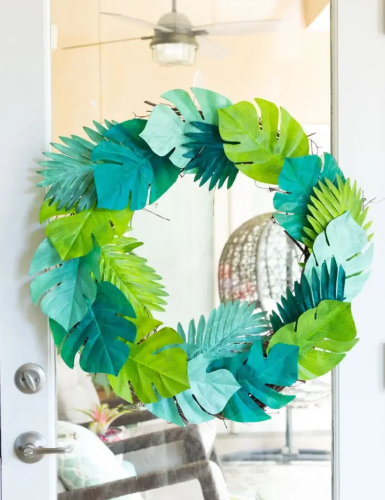 Tropical Leaf Wreath