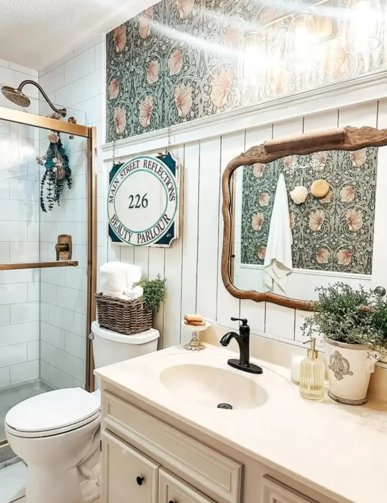 Vintage styled Bathroom Wall Decor