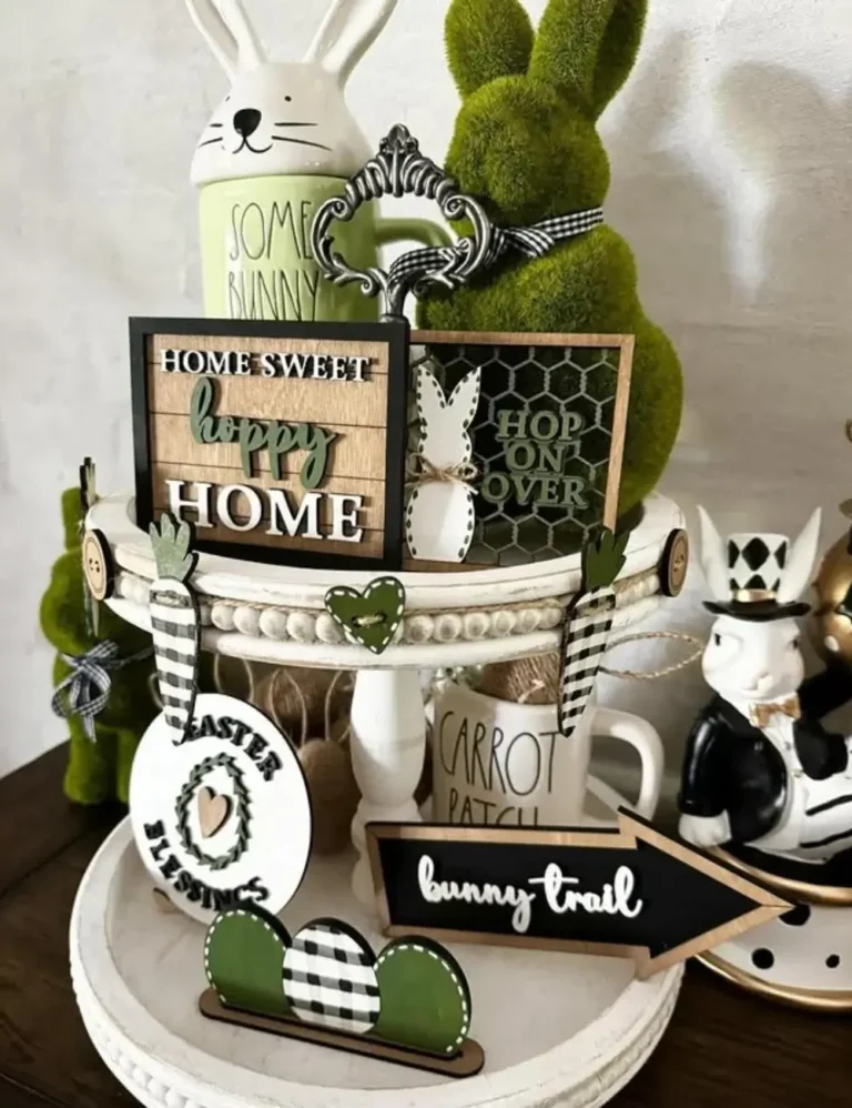 farmhouse tiered tray decor ideas