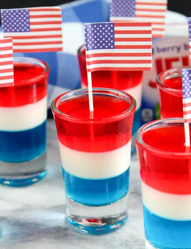 fourth of july jello shots