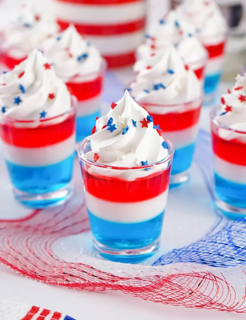 fourth of july jello shots