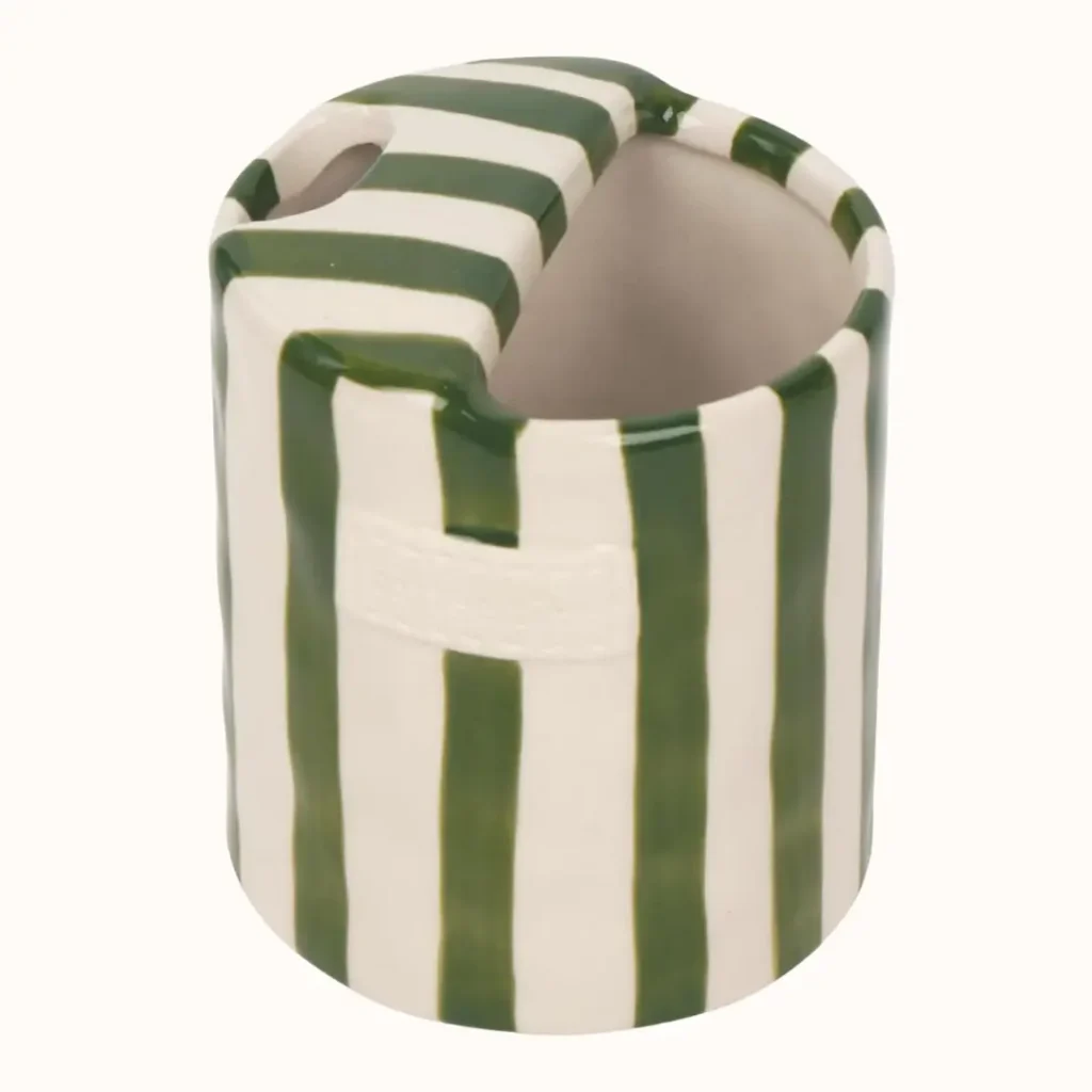striped espresso mug