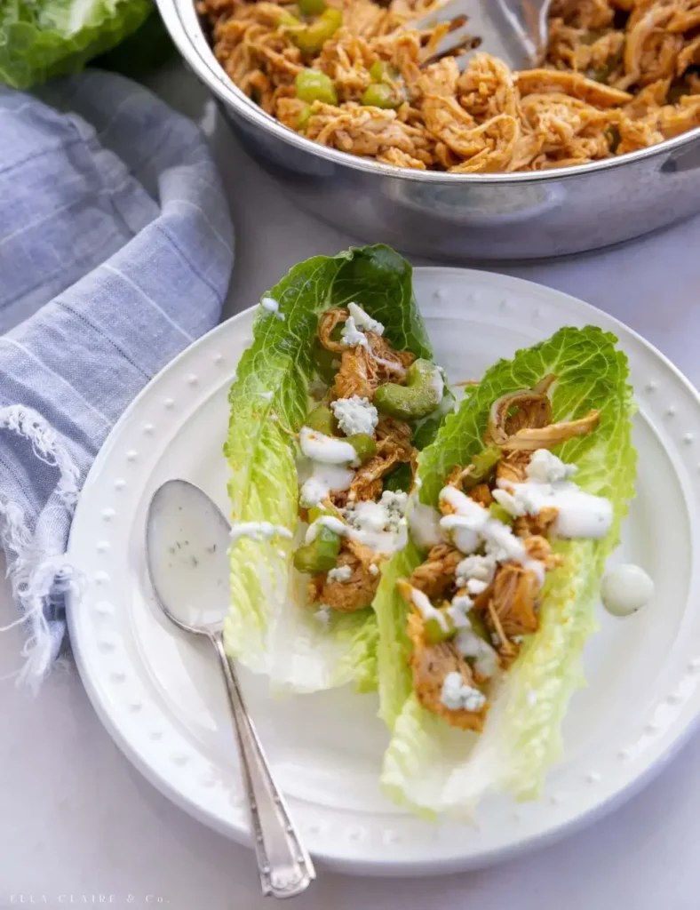 Buffalo Chicken Lettuce Wraps