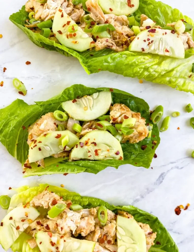 Healthy Chicken Salad Lettuce Wraps