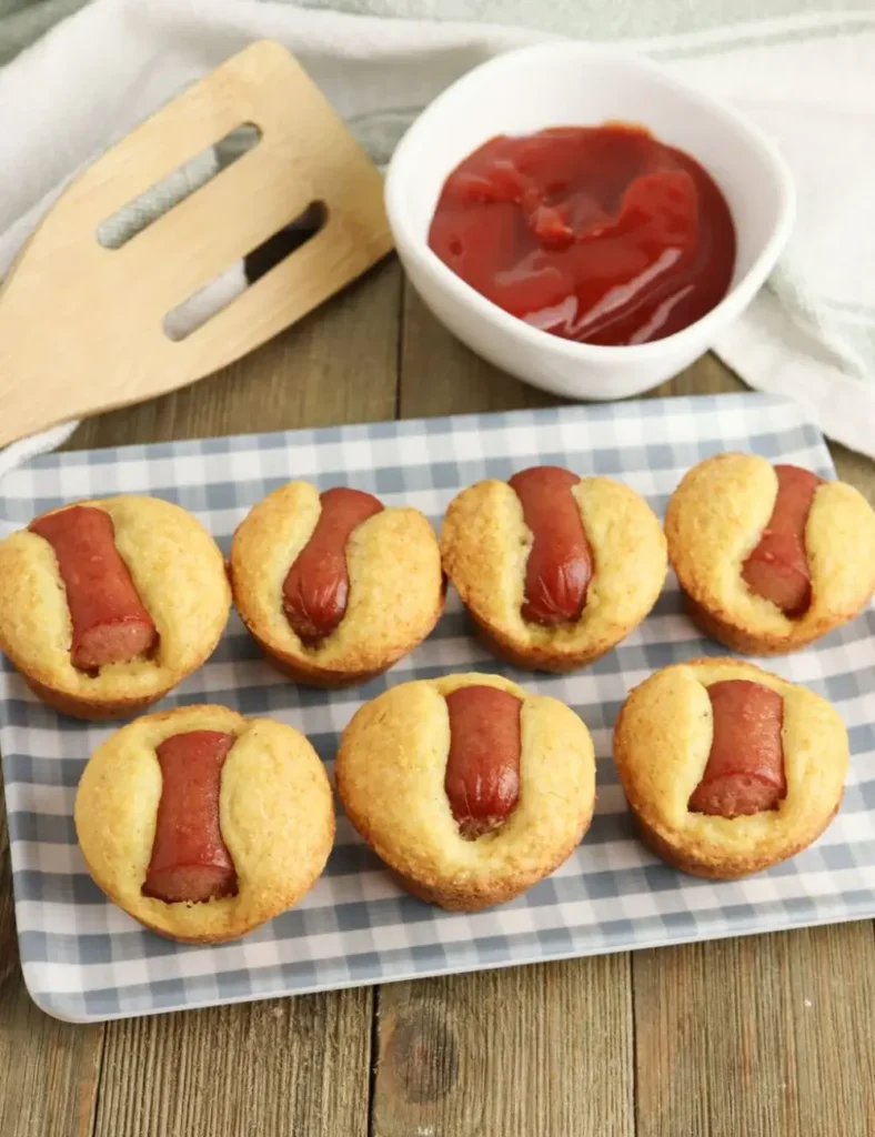 Corndog Mini Muffins. Summer Potluck Recipes