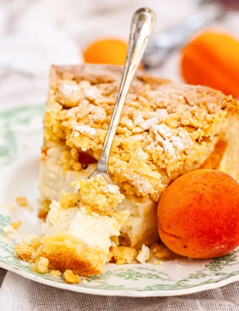 Crumb Apricot Cheesecake. Apricot Dessert Recipes