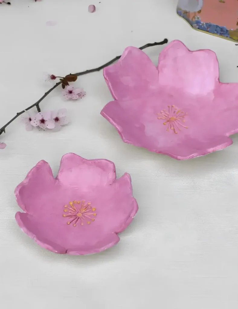 DIY FLOWER AIR DRY CLAY CRAFTS