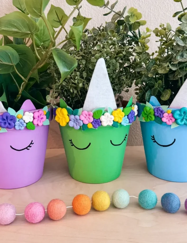 DIY FLOWER AIR DRY CLAY CRAFTS