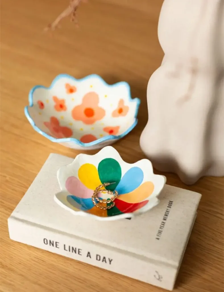 DIY FLOWER AIR DRY CLAY CRAFTS