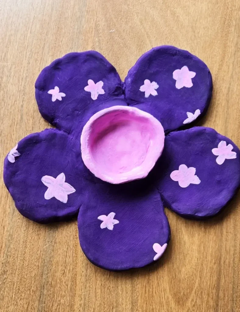 DIY FLOWER AIR DRY CLAY CRAFTS