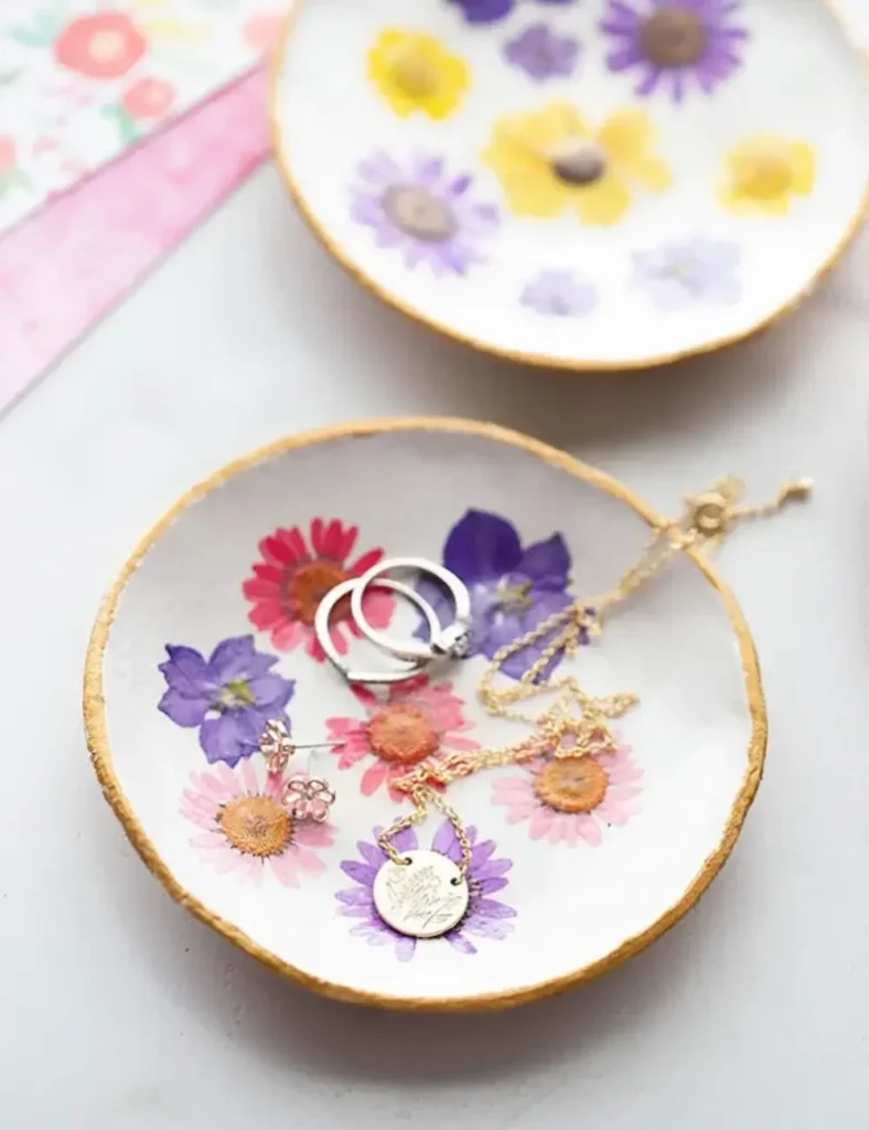 DIY FLOWER AIR DRY CLAY CRAFTS