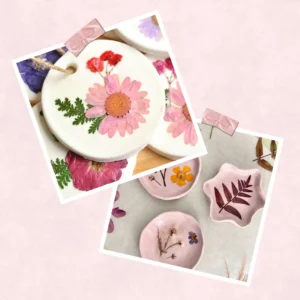 DIY Flower Air-Dry Clay Crafts