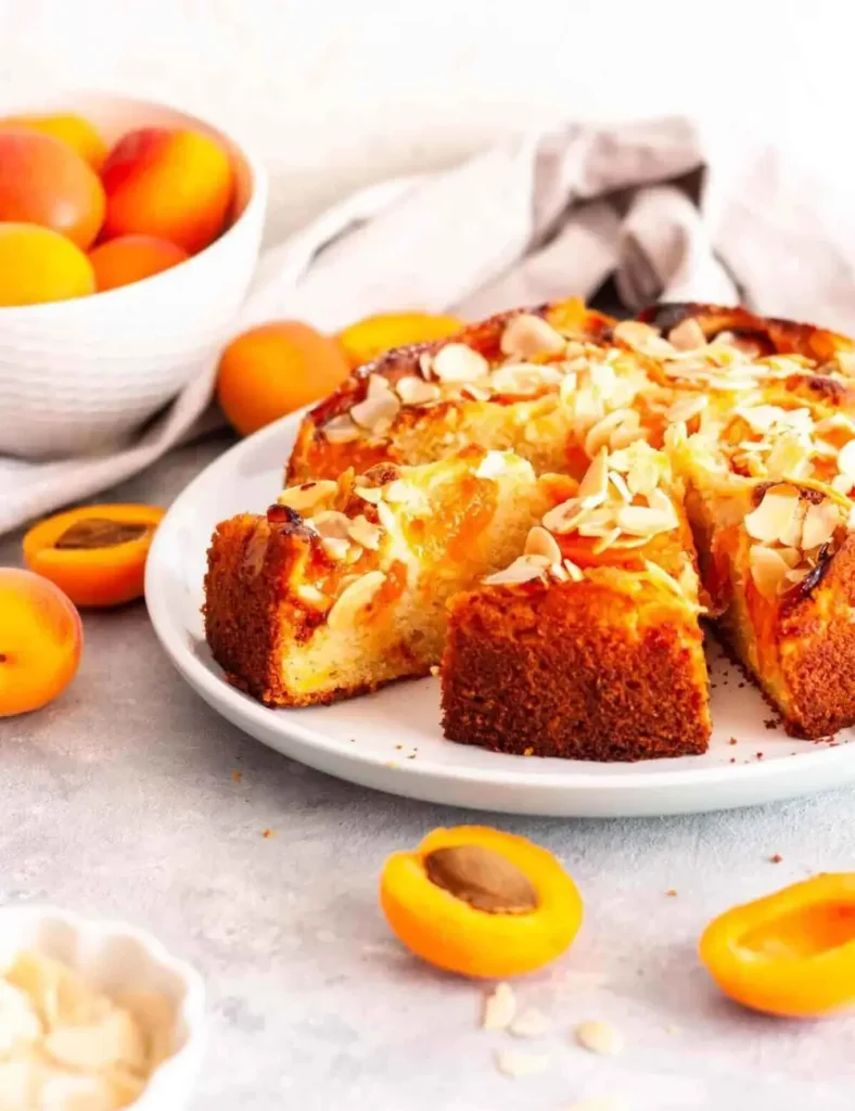 Easy Apricot Almond Cake. Apricot Dessert Recipes
