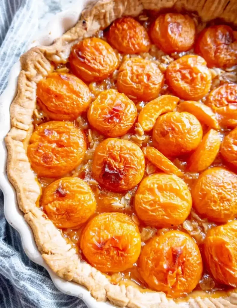 Easy Apricot Tart (Made with Store Bought Crust). Apricot Dessert Recipes
