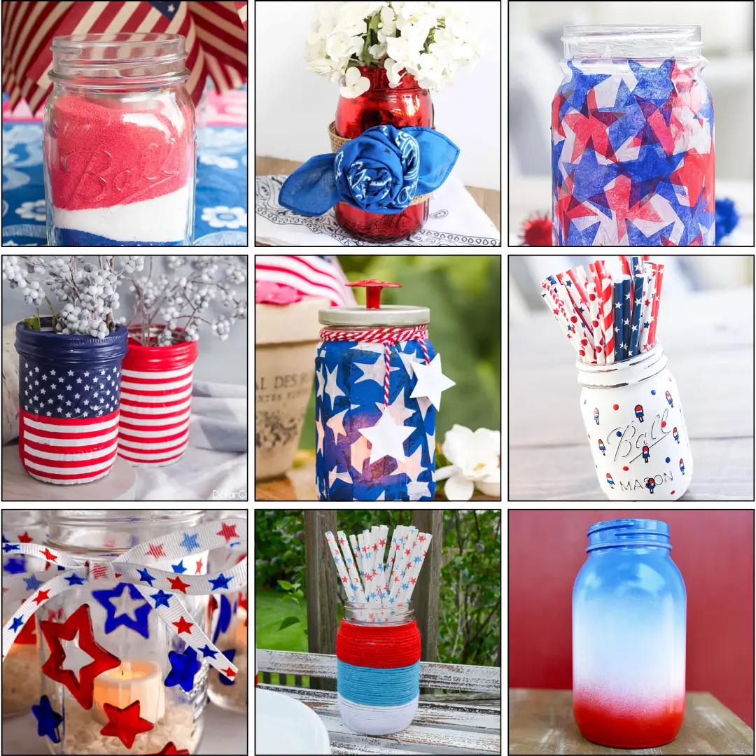 Fourth of July Mason Jar Crafts