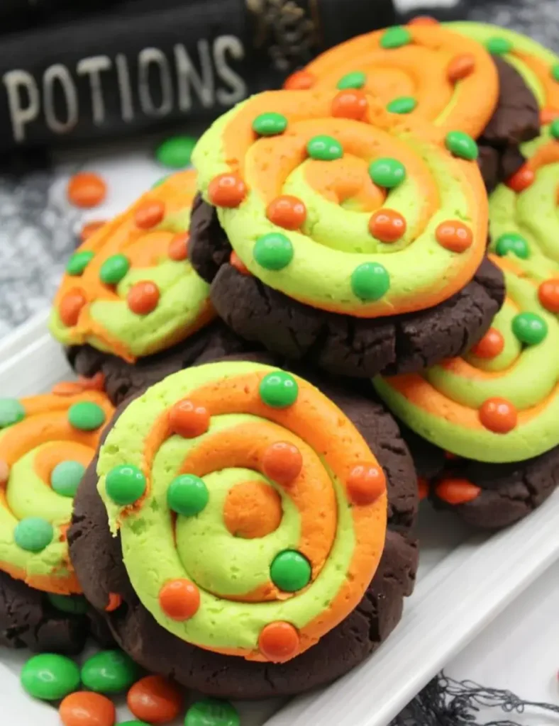 Frosted Halloween Cookies. Halloween Desserts