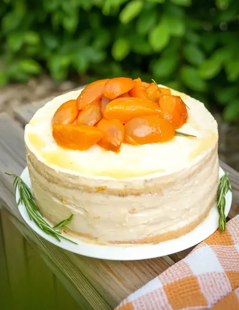 Fruity Apricot Rosemary Layer Cake. Apricot Dessert Recipes