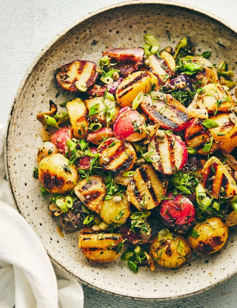 Grilled Potato Salad. Summer Potluck Recipes