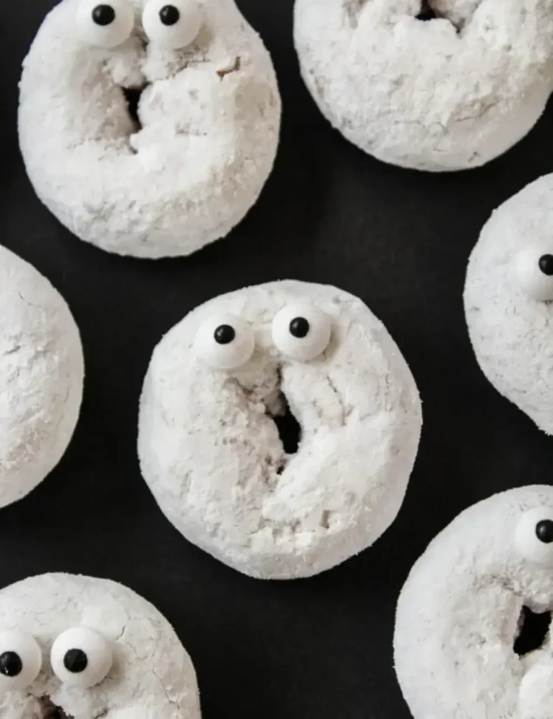 Halloween Ghost Donuts. Halloween Desserts