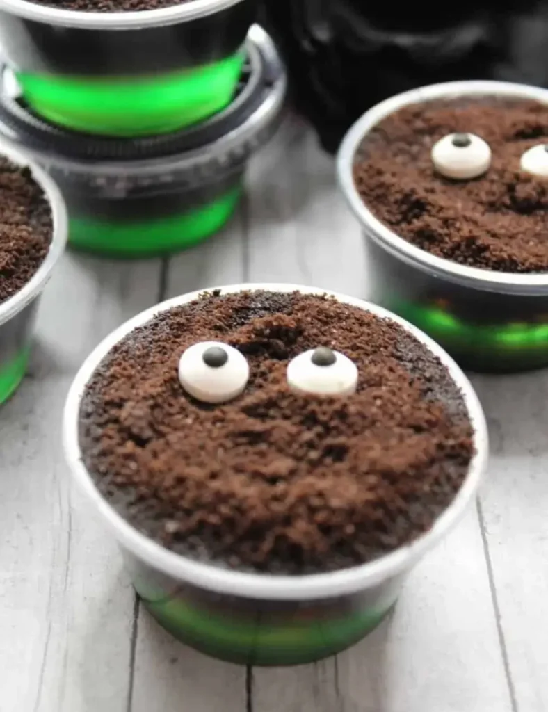 Jeepers Creepers Jello Shots. Halloween Jello Shots