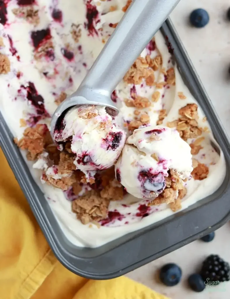 No-Churn Berry Crisp Ice Cream. No-Churn Ice Cream Recipes